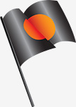Black / Orange flag